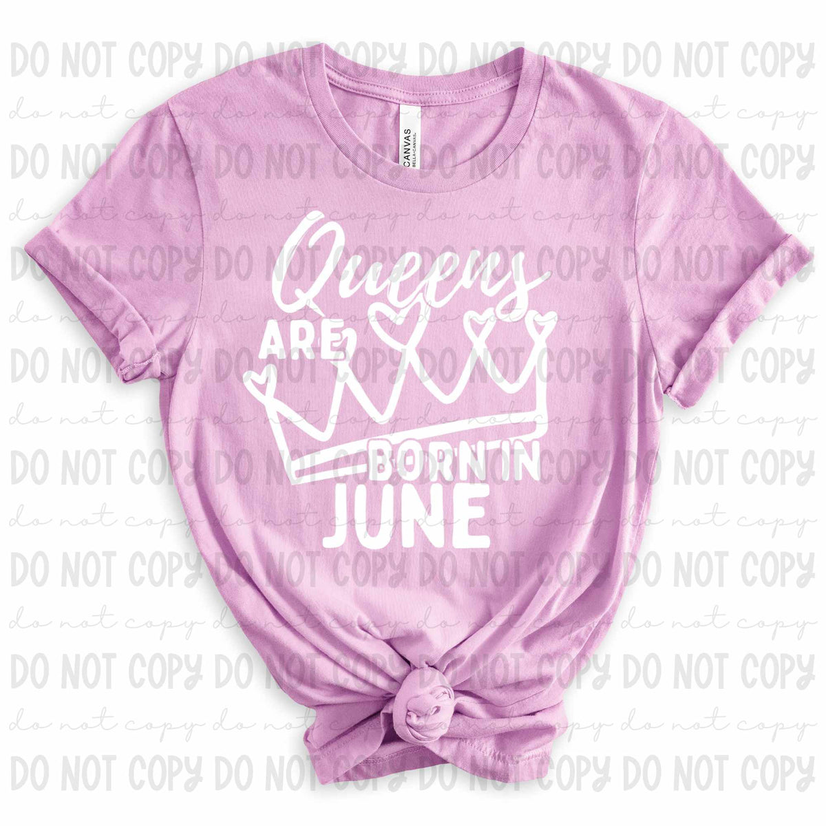 Queens are born in June WHITE (REVEL) 79751 DTF transfer