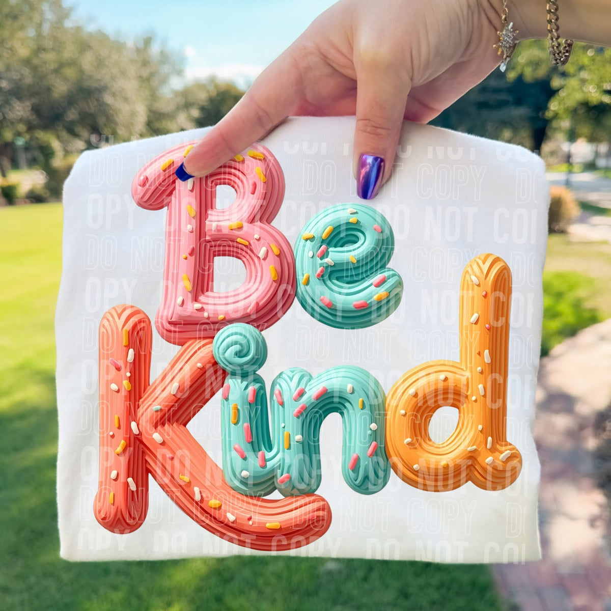 Be Kind (faux icing) (SBB) DTF Transfer