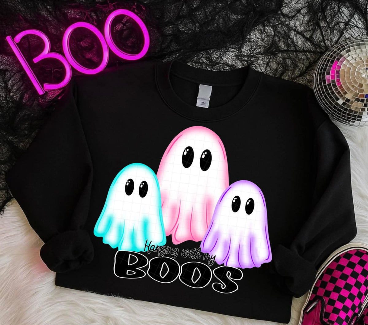 Hanging with my boos ghosts (Linda) 107868 DTF transfer