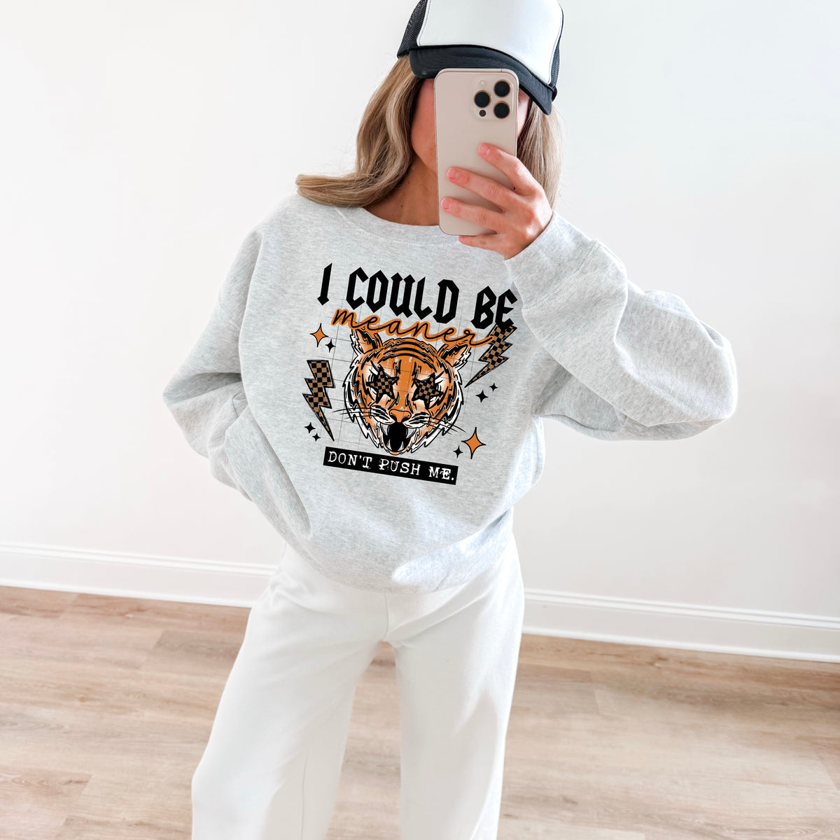 I could be meaner tiger black CSC DTF transfer