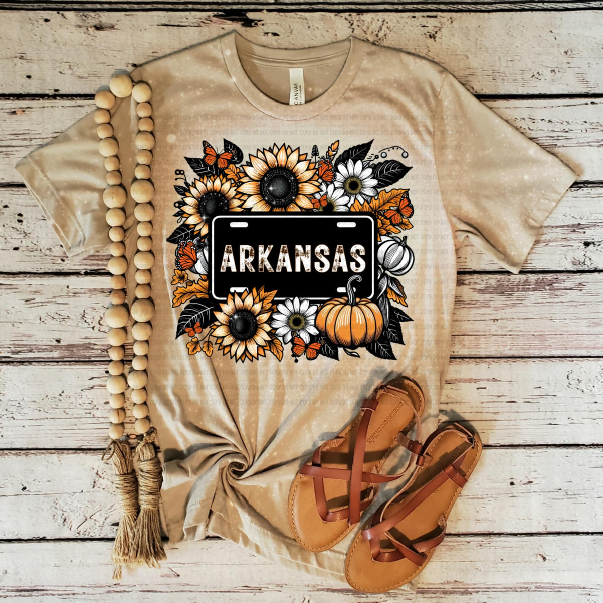 Arkansas fall license plate (REVEL) DTF Transfer