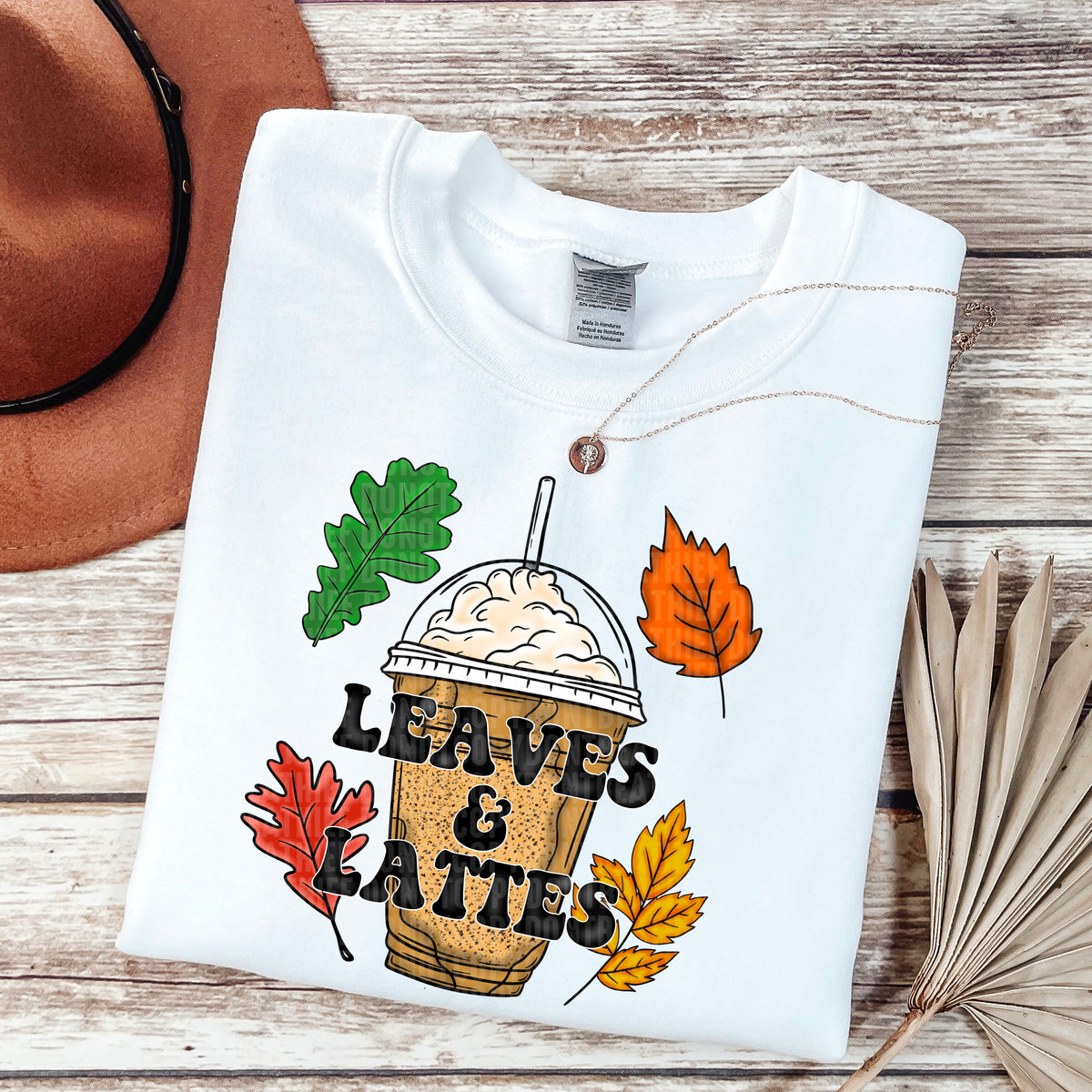 Leaves & lattes 103348 DTF transfer