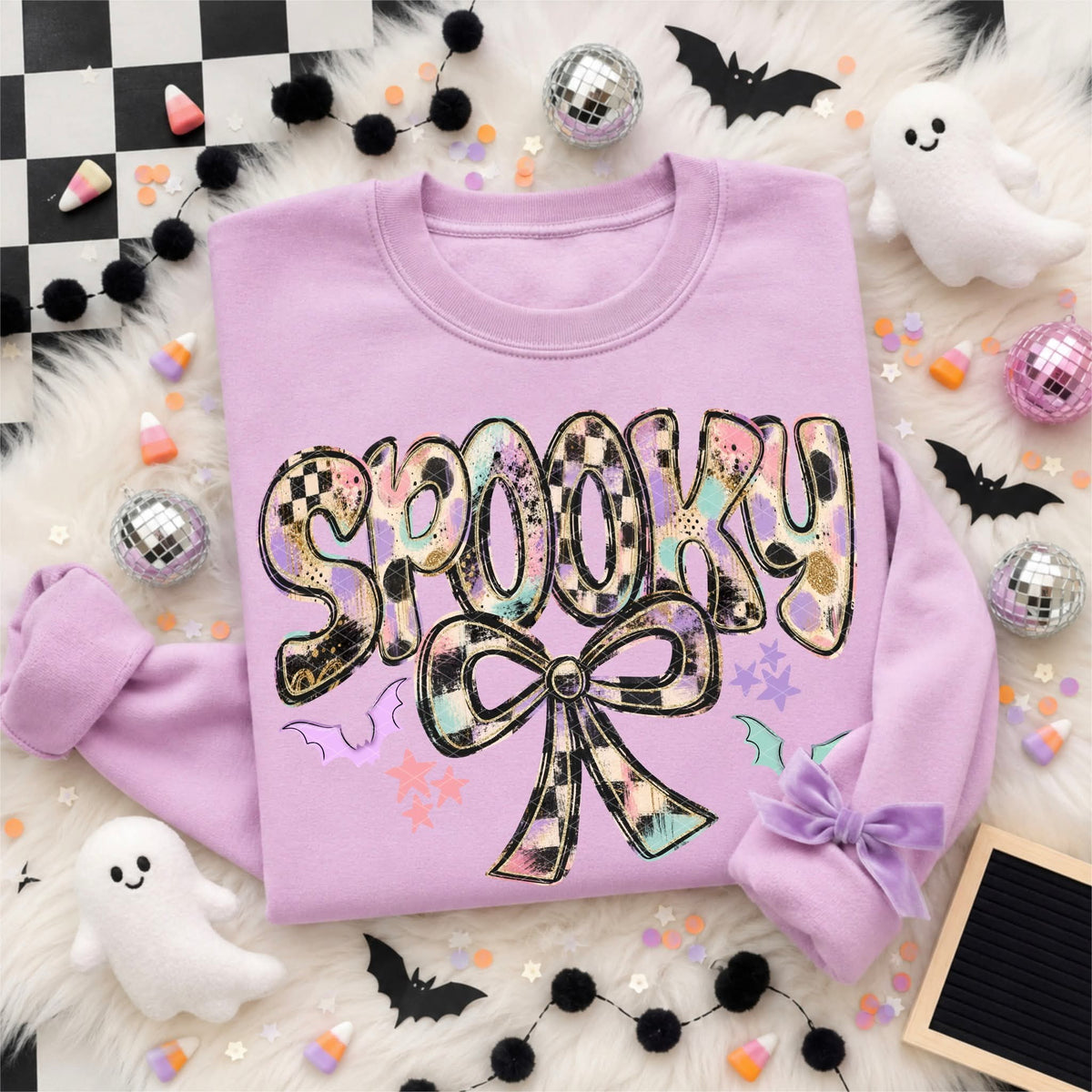 Spooky with bow Sunday Special DTF transfer