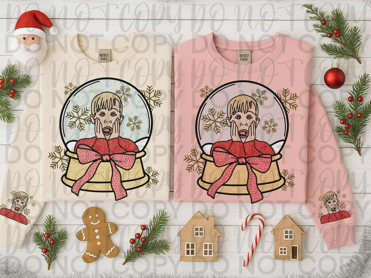 Home Snowglobe front only (sweet starlight) 114537 DTF transfer