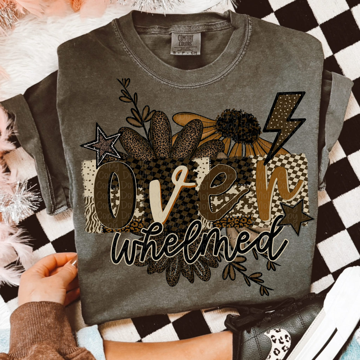 Overwhelmed flowers (virgo) DTF Transfer