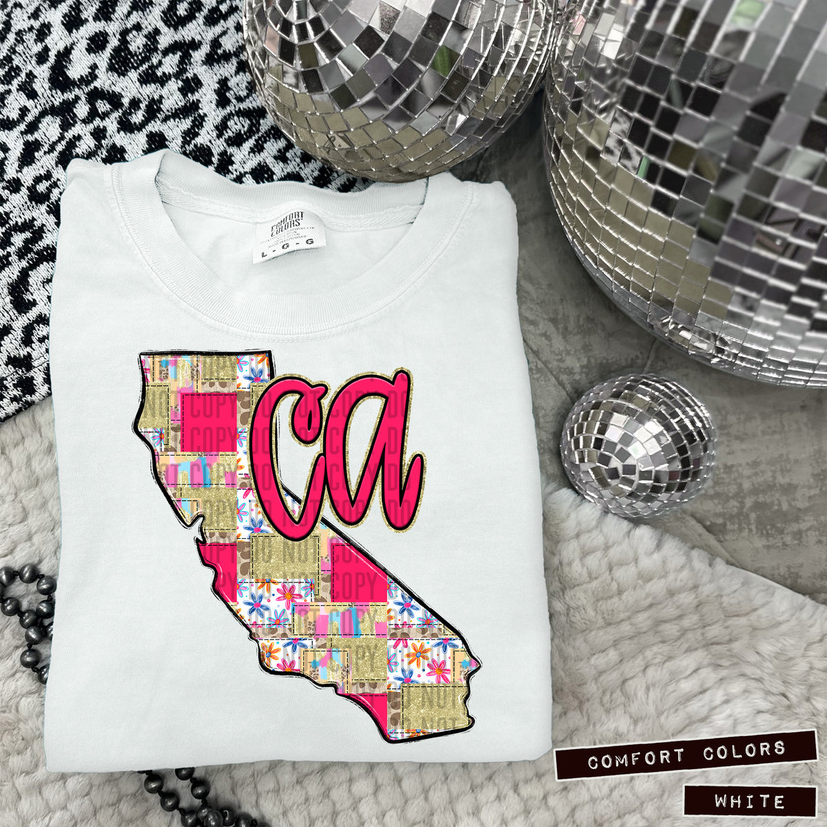 Pink Patch states DTF transfers