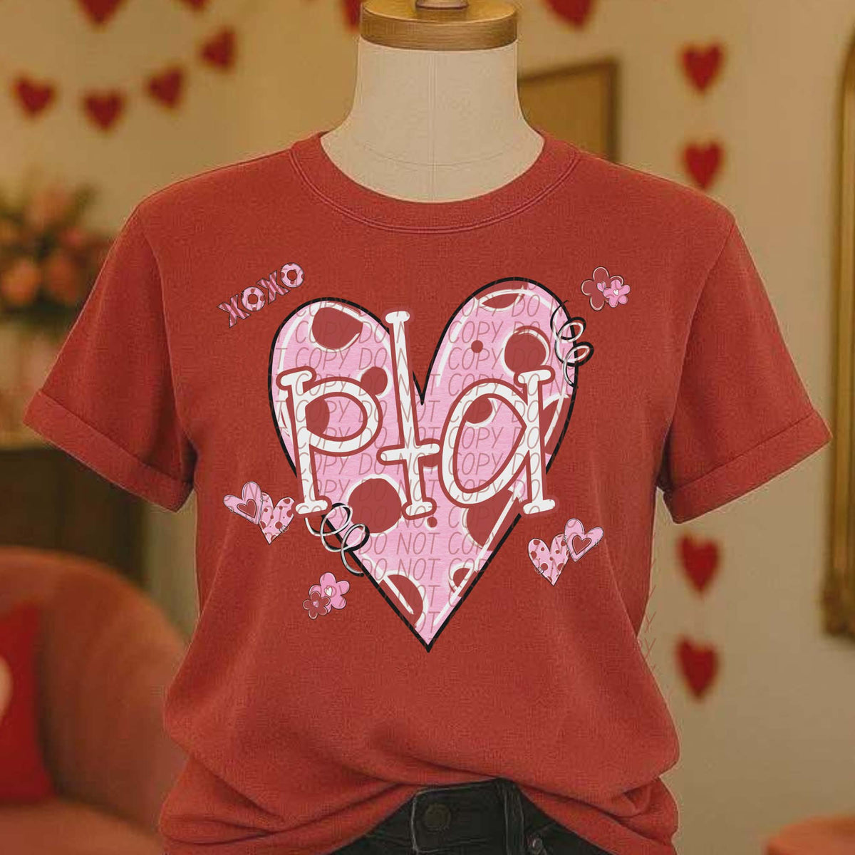 PTA polkadot heart (city) DTF transfer