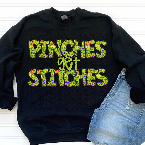Pinches get stitches (CITY) 85121 DTF transfer