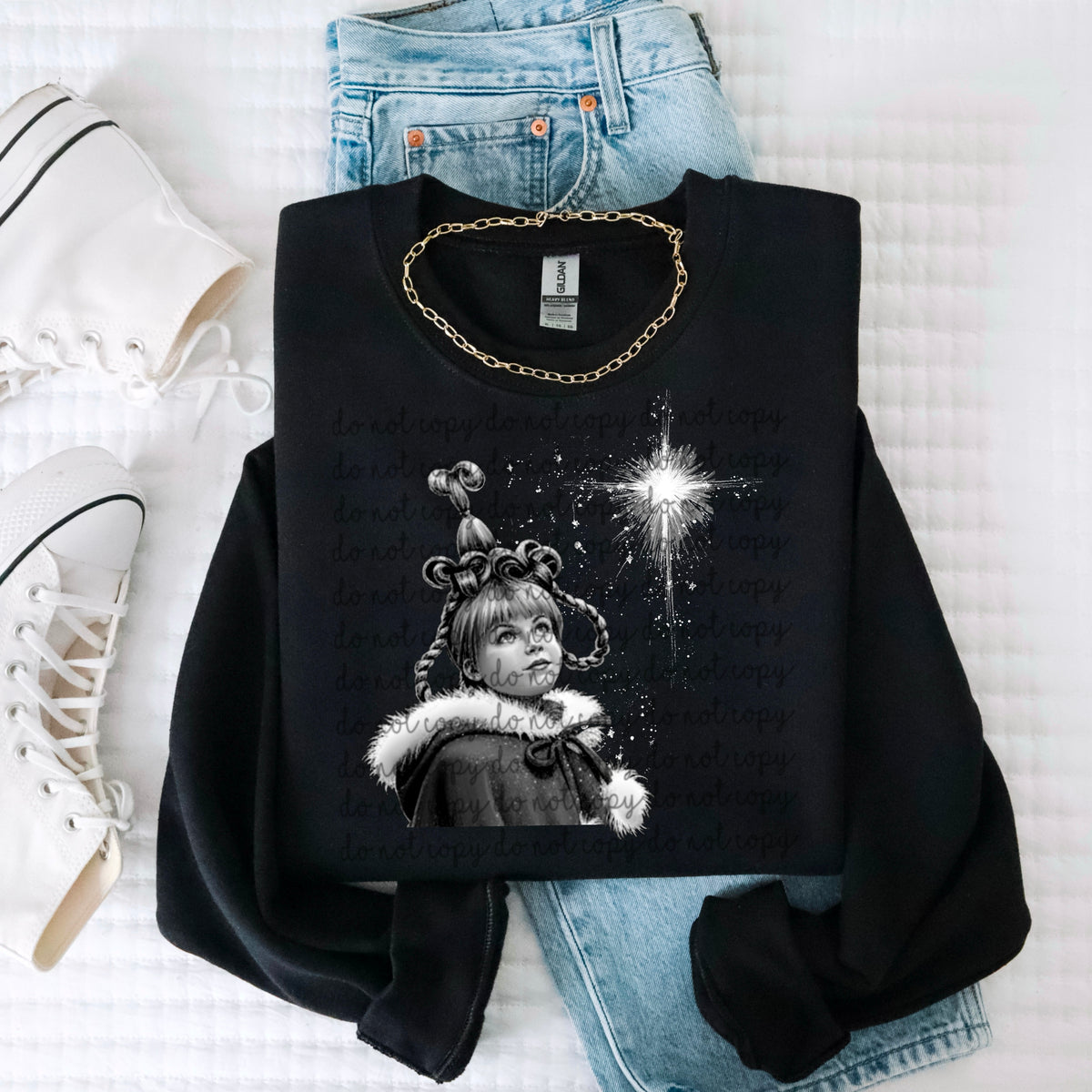 Cindy looking at the stars WHITE (SSD) DTF transfer