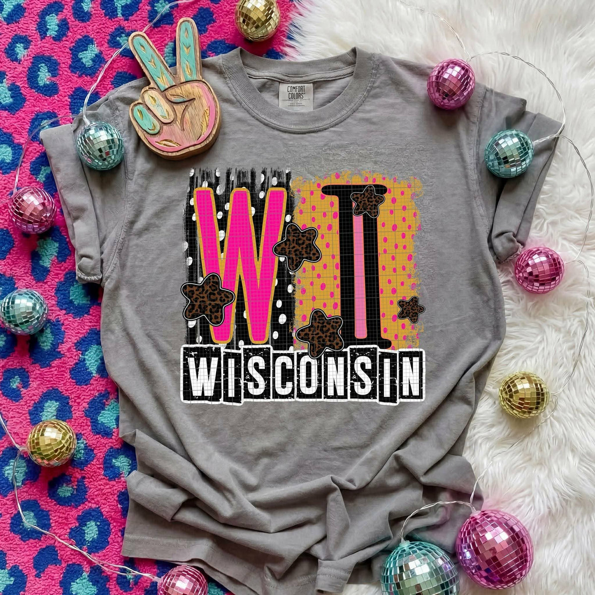 Wisconsin Animal Print State (C’s) DTF Transfer