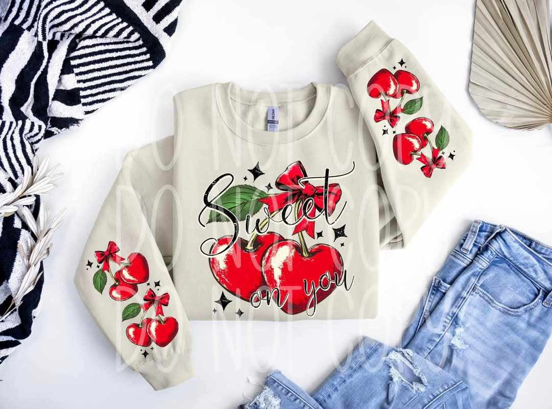 Sweet on you cherries FRONT ONLY (PH) 73304 DTF transfer