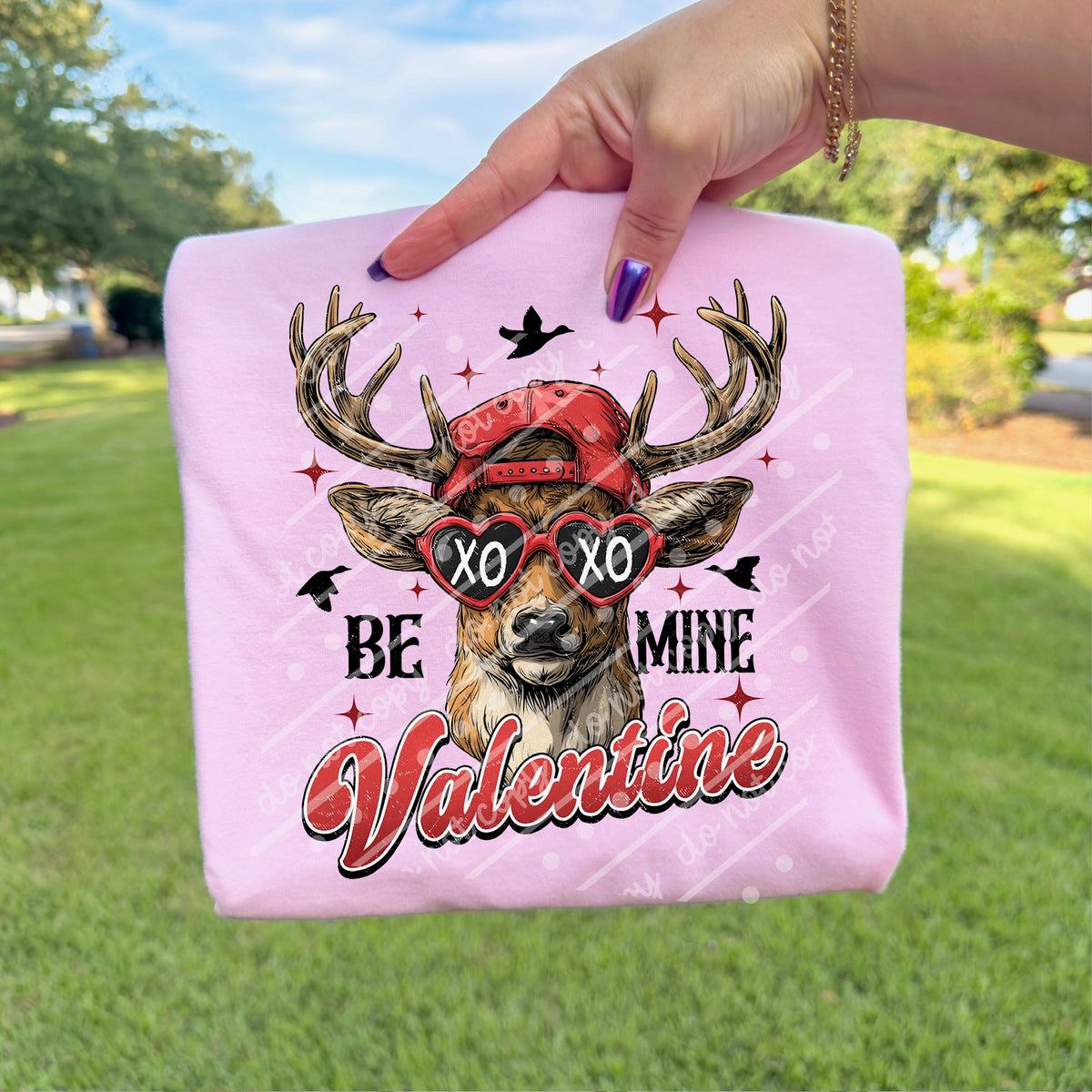 Be My Valentine Deer sunday special DTF transfer