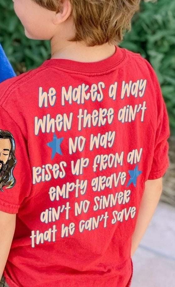 He makes a way when there ain’t no way boy (SSD) DTF Transfer