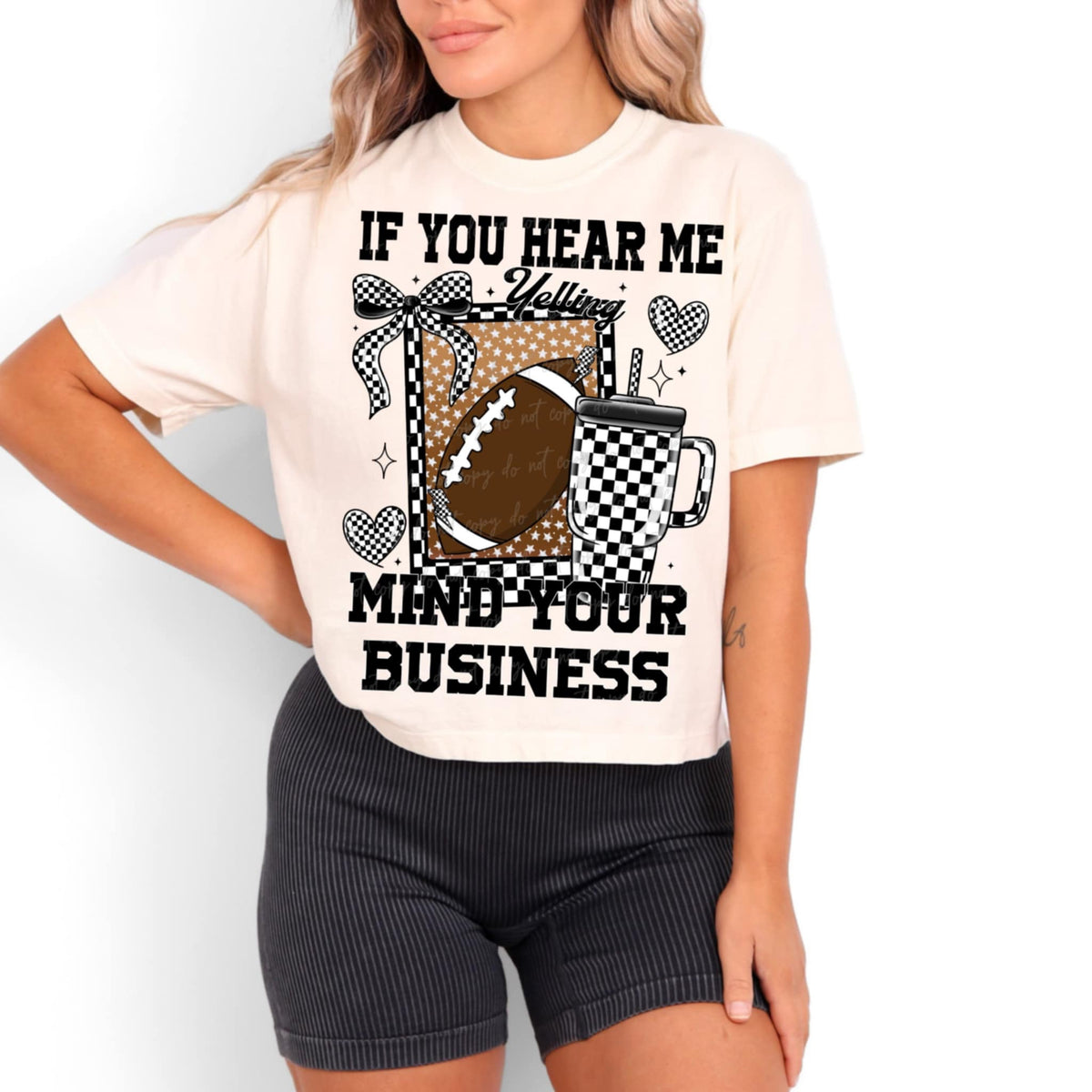 If you hear me mind your business football (VIRGO) 90627 DTF transfer