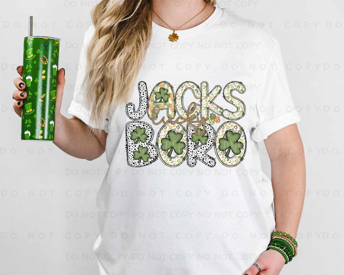 Lucky jacksboro st Patrick patterns (caplinger) 82470 DTF transfer