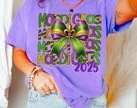 Mardi Gras 2025 stacked 77011 DTF transfer