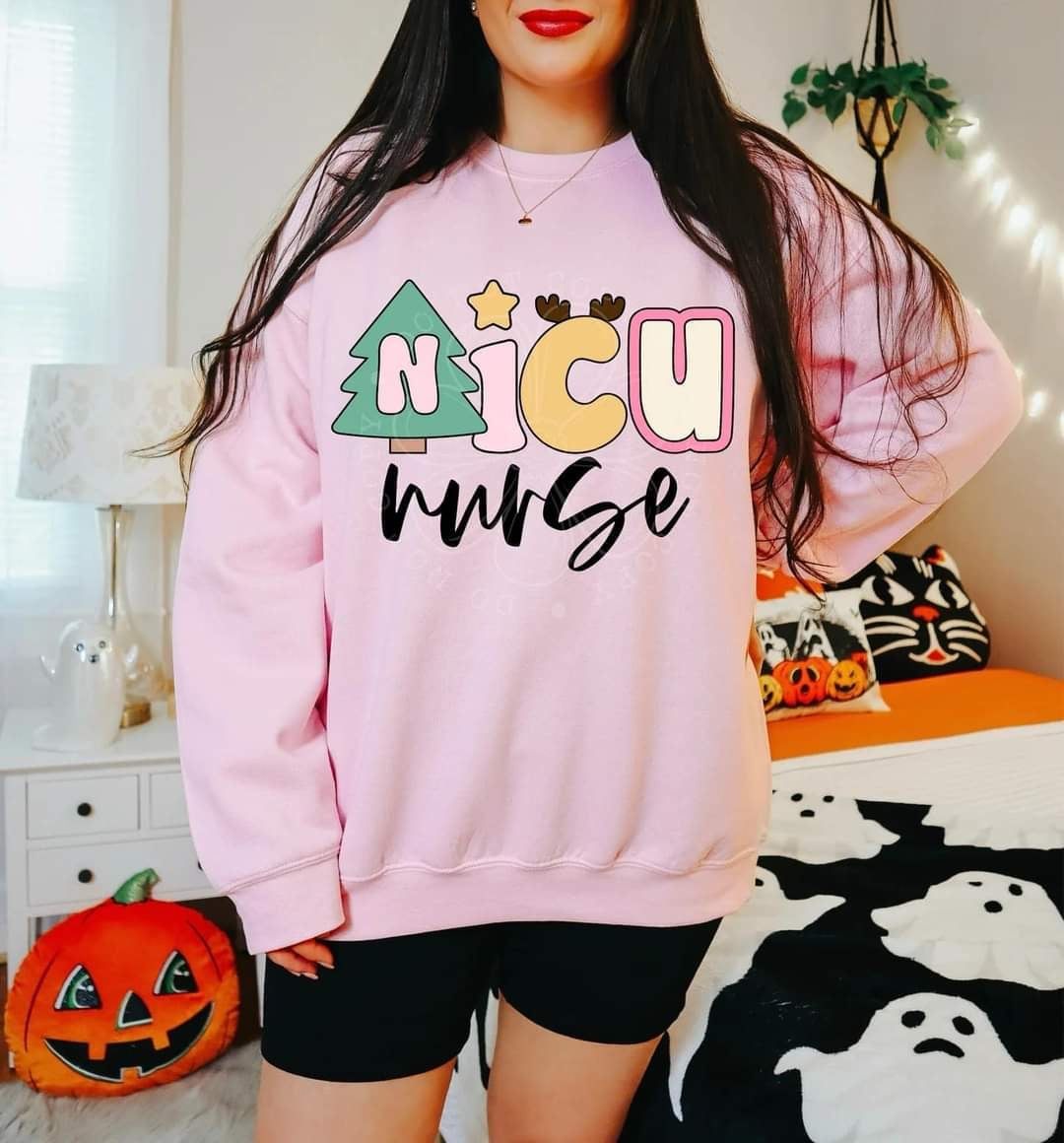 NICU nurse Christmas (LYTTLE) 55250 DTF transfer