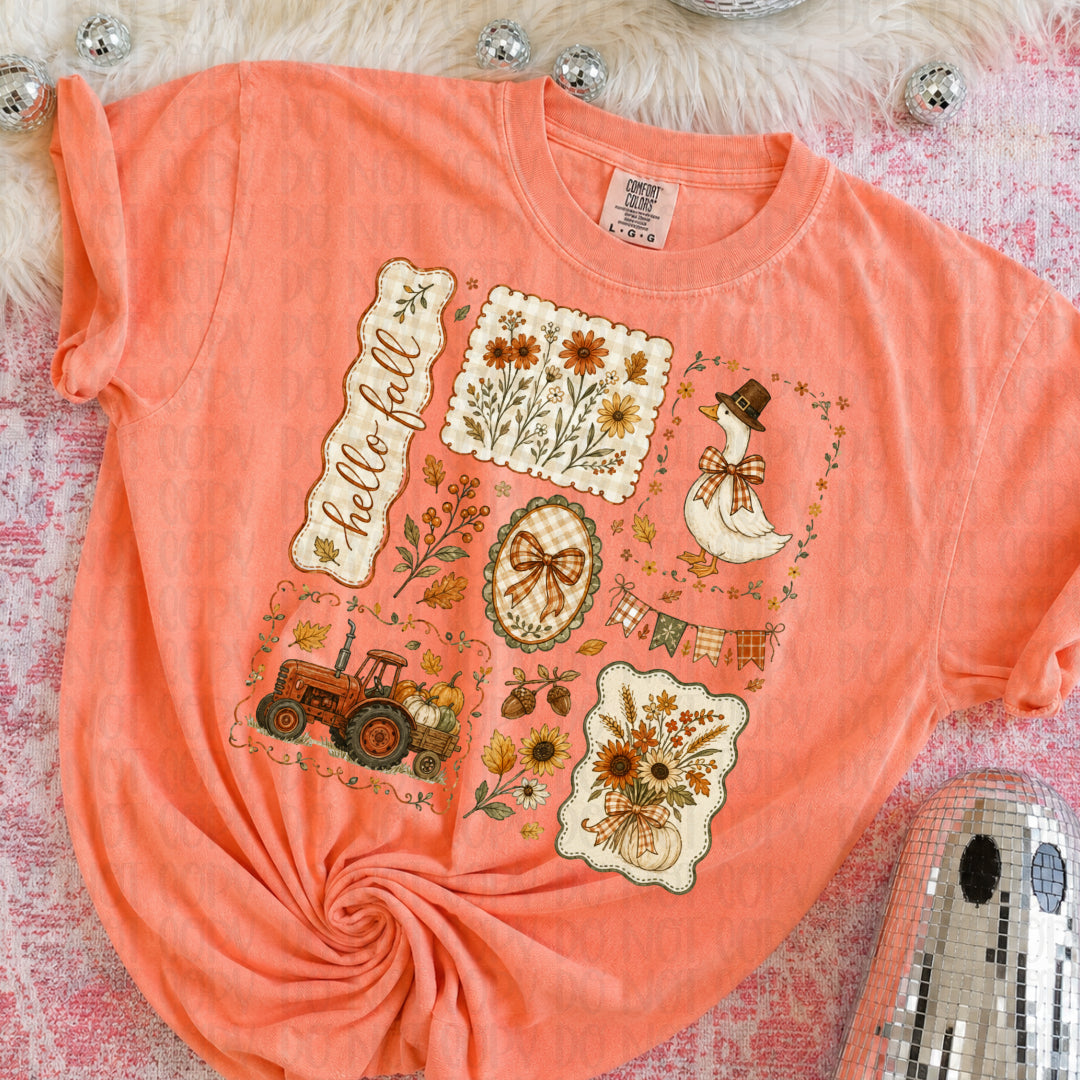 Hello fall frames Sunday Special DTF transfer