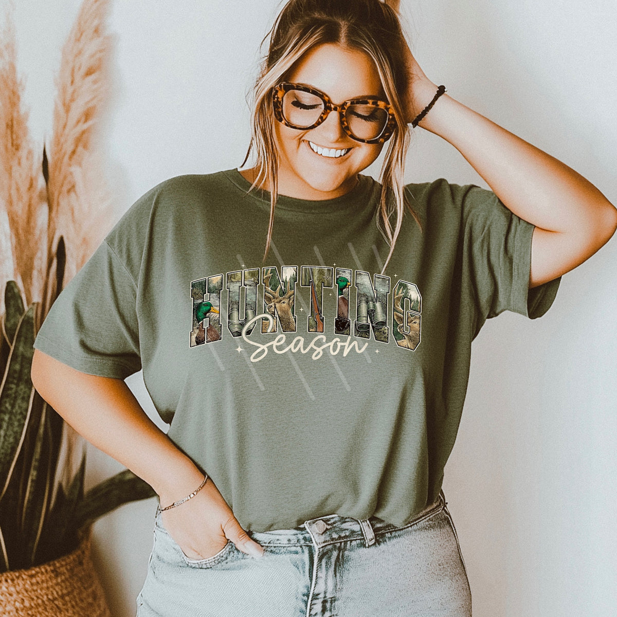 Hunting Season Varsity (light words) 113679 DTF transfer