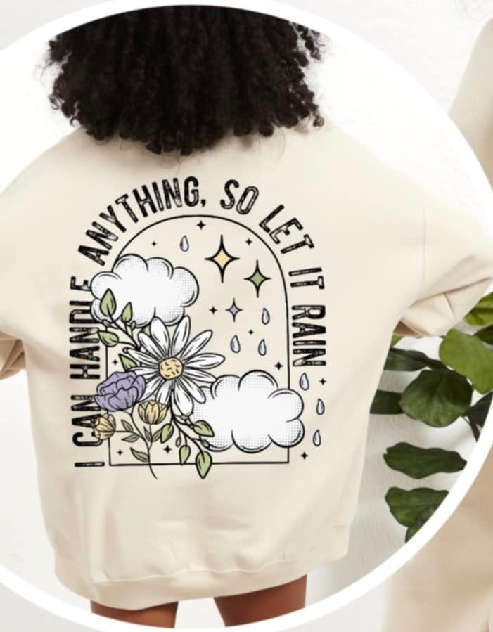I can handle anything so let it rain BACK  (CSC) 92323 DTF transfer