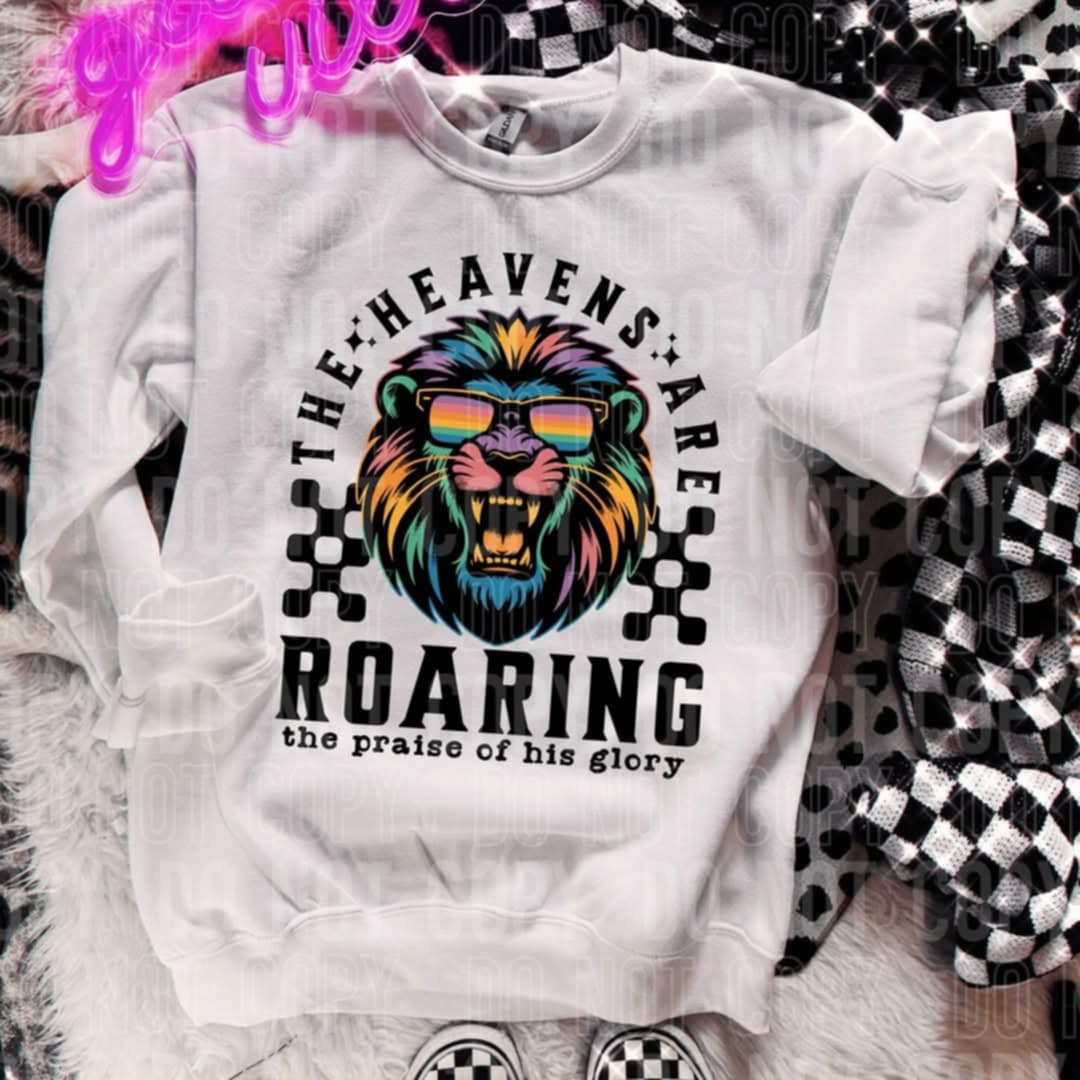 The heavens are roaring 96621 DTF transfer