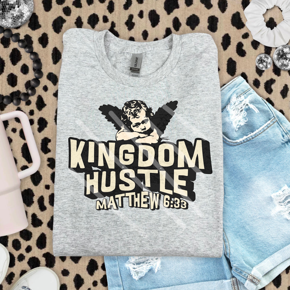 Kingdom Hustle angel 110624 DTF transfer