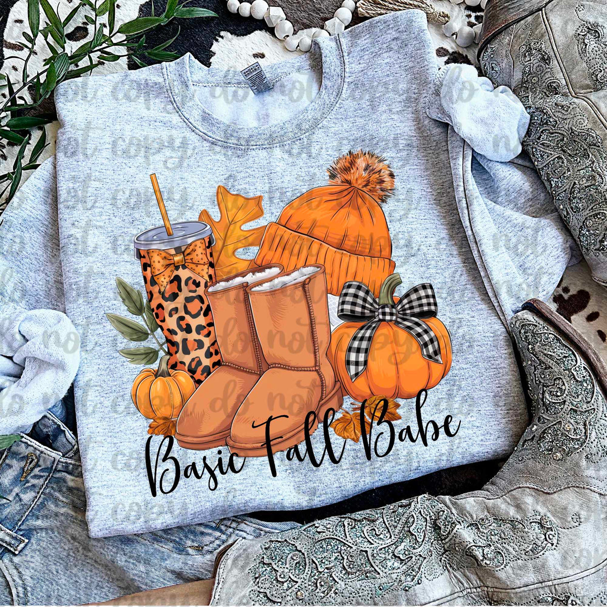 Basic fall babe (vintage) 60729 DTF transfer