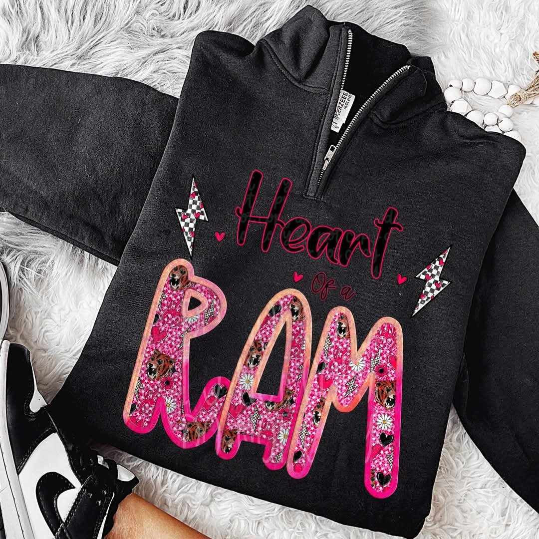 Heart of a Ram (VIRGO) 82256 DTF transfer