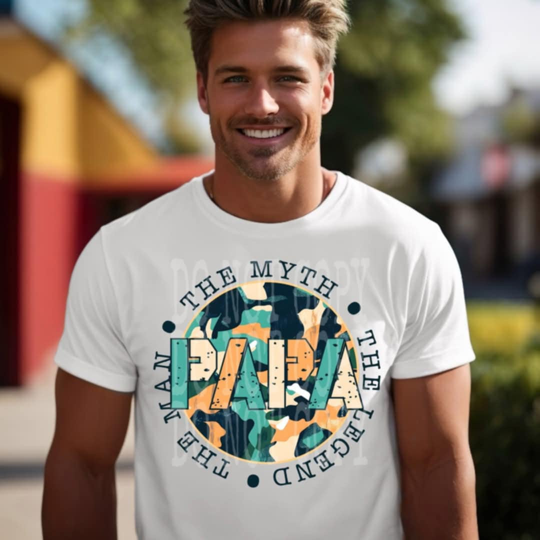 Papa the man the myth the legend (PH) 103625 DTF transfer