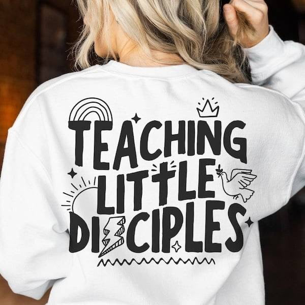 Teaching little disciples BLACK (KARTA) 62906 DTF transfer