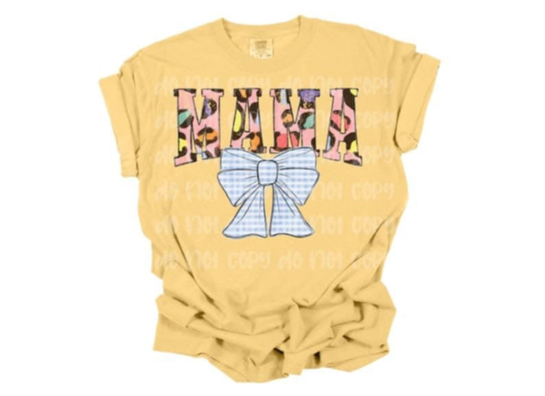 Mama with bow 85150 DTF transfer