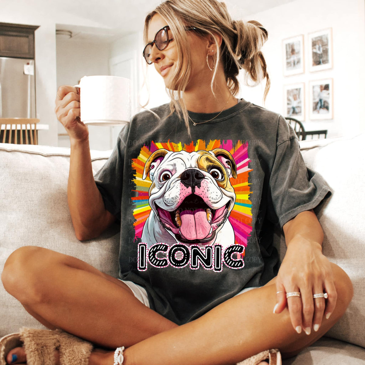 Iconic bulldog (TTD) 95850 DTF transfer