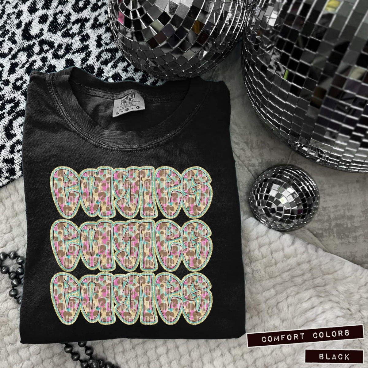 Eagles Leopard Stacked (Caplinger) 98491 DTF transfer