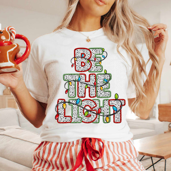 Be the light Dalmatian filled stacked (CITY) 70026 DTF transfer