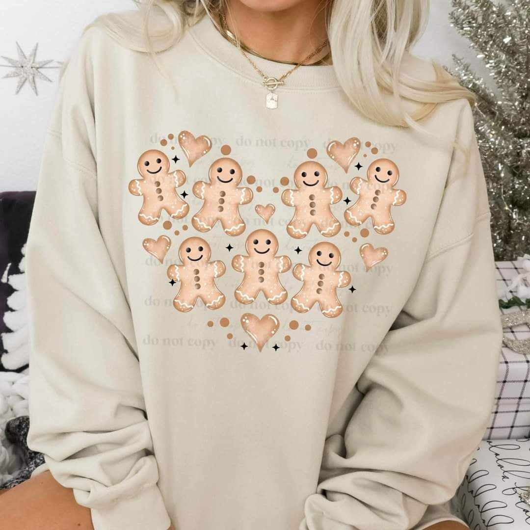 Gingerbread heart (CSC) 65584 DTF transfer