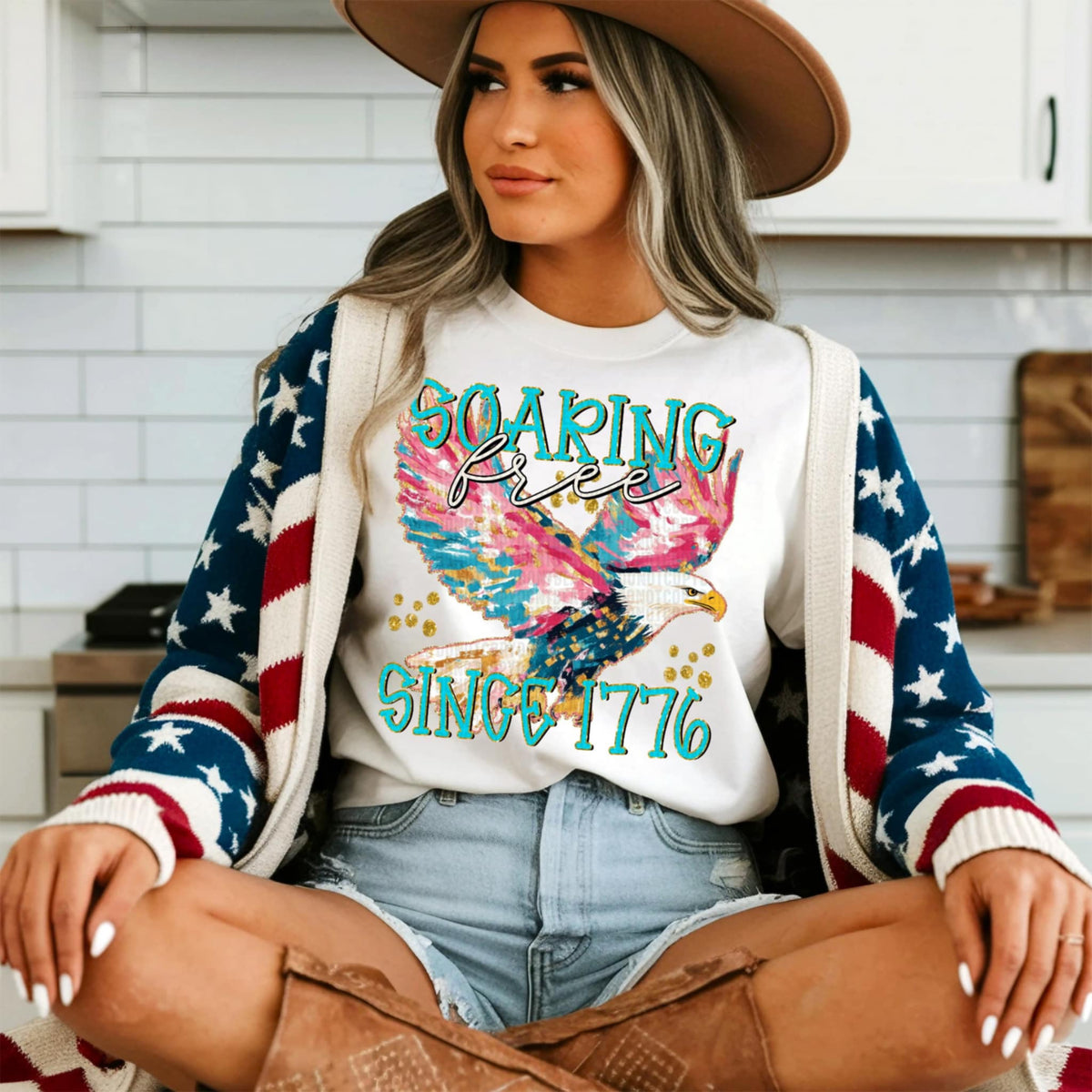 Soaring free since 1776 (SDD) 100372 DTF transfer