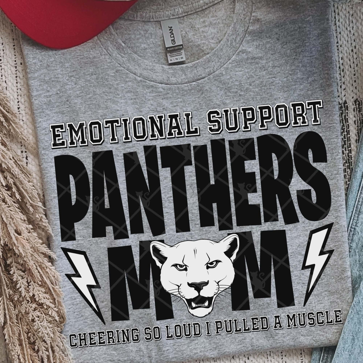 Emotional support Panthers mom (Ttd) DTF Transfer