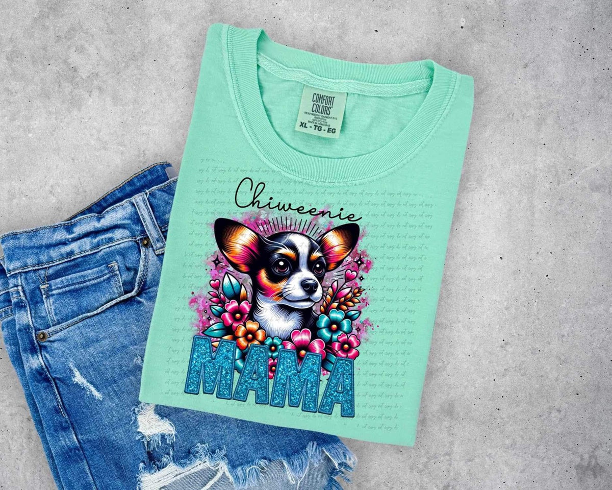 Chiweenie Mama DTF transfer 13925