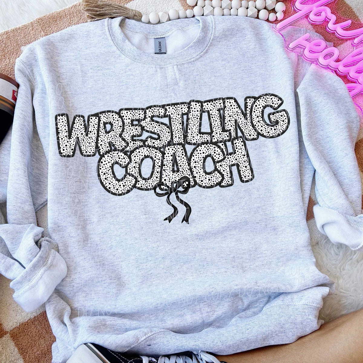 Wrestling coach dot filled (CITY) 82285 DTF transfer