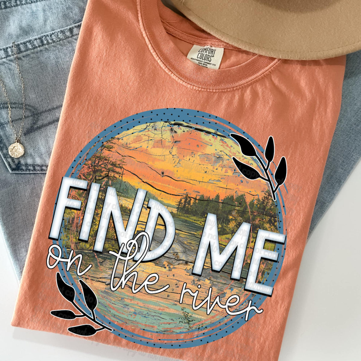Find me on the river (TTD) 96192 DTF transfer