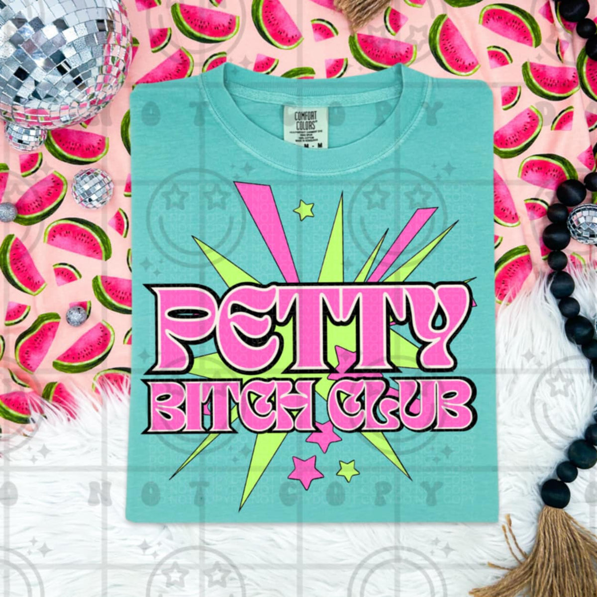 Petty bitch club (HW) 92112 DTF transfer