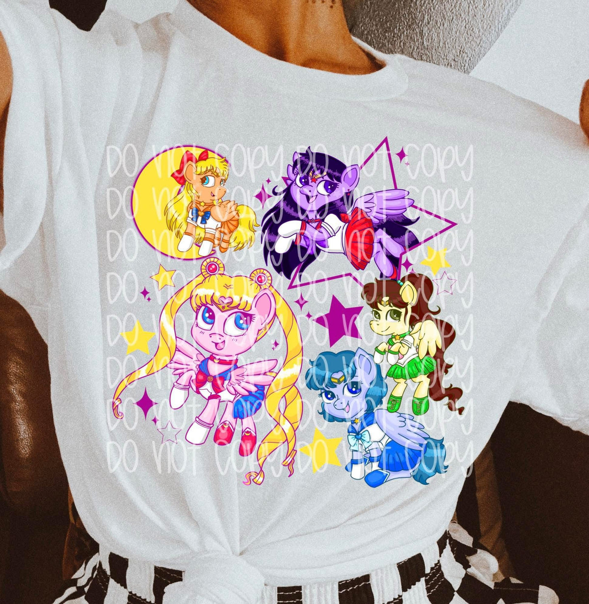 Colorful Ponies SSD DTF transfer