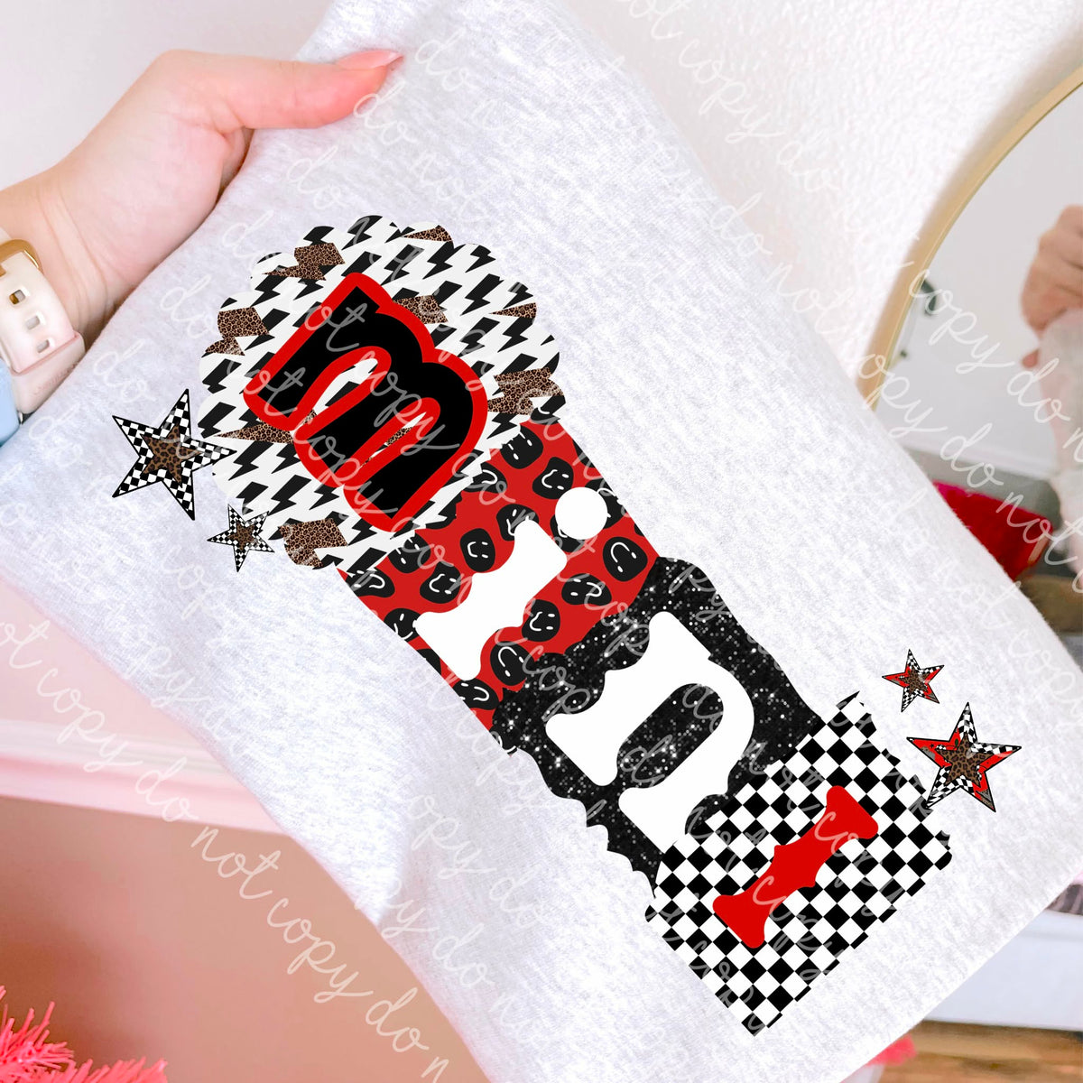 Mini red black and leopard (MMD) DTF Transfer
