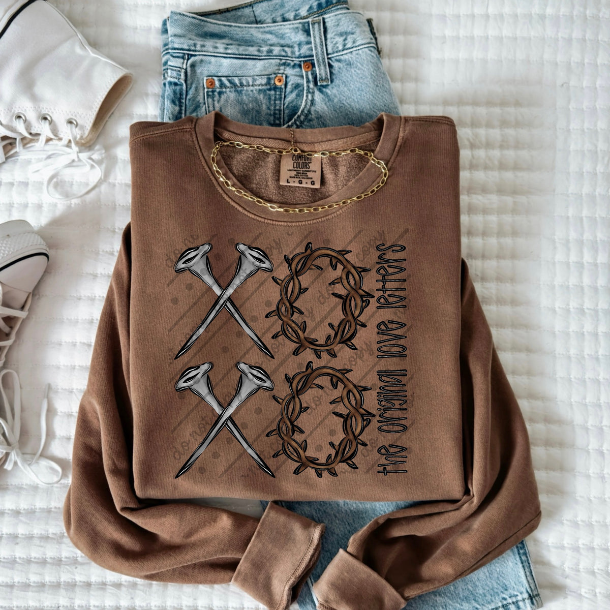 Xoxo love letters stacked (OHDD) DTF transfer
