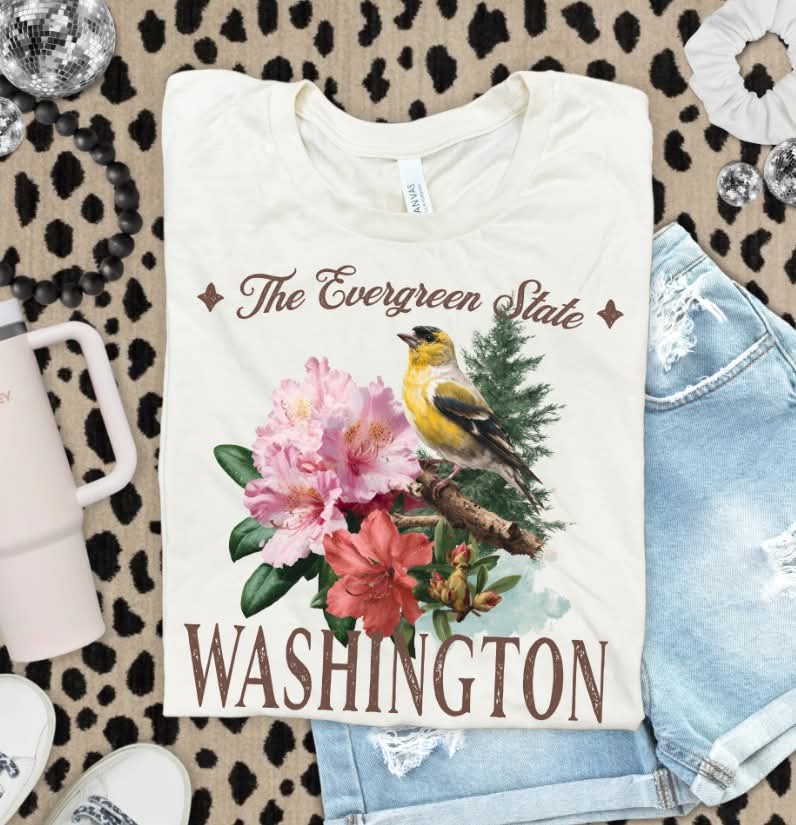 Washington flowers (s&g) DTF Transfer