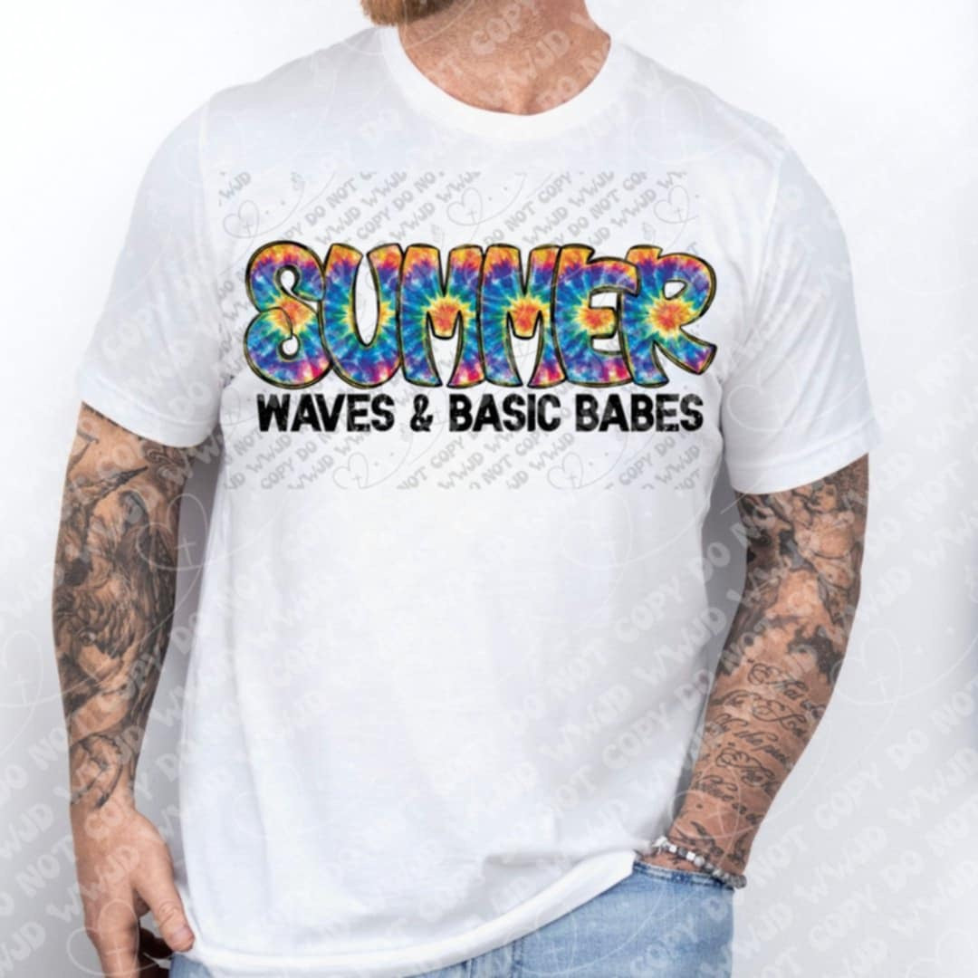 Summer waves & basic babes 106105 DTF transfer