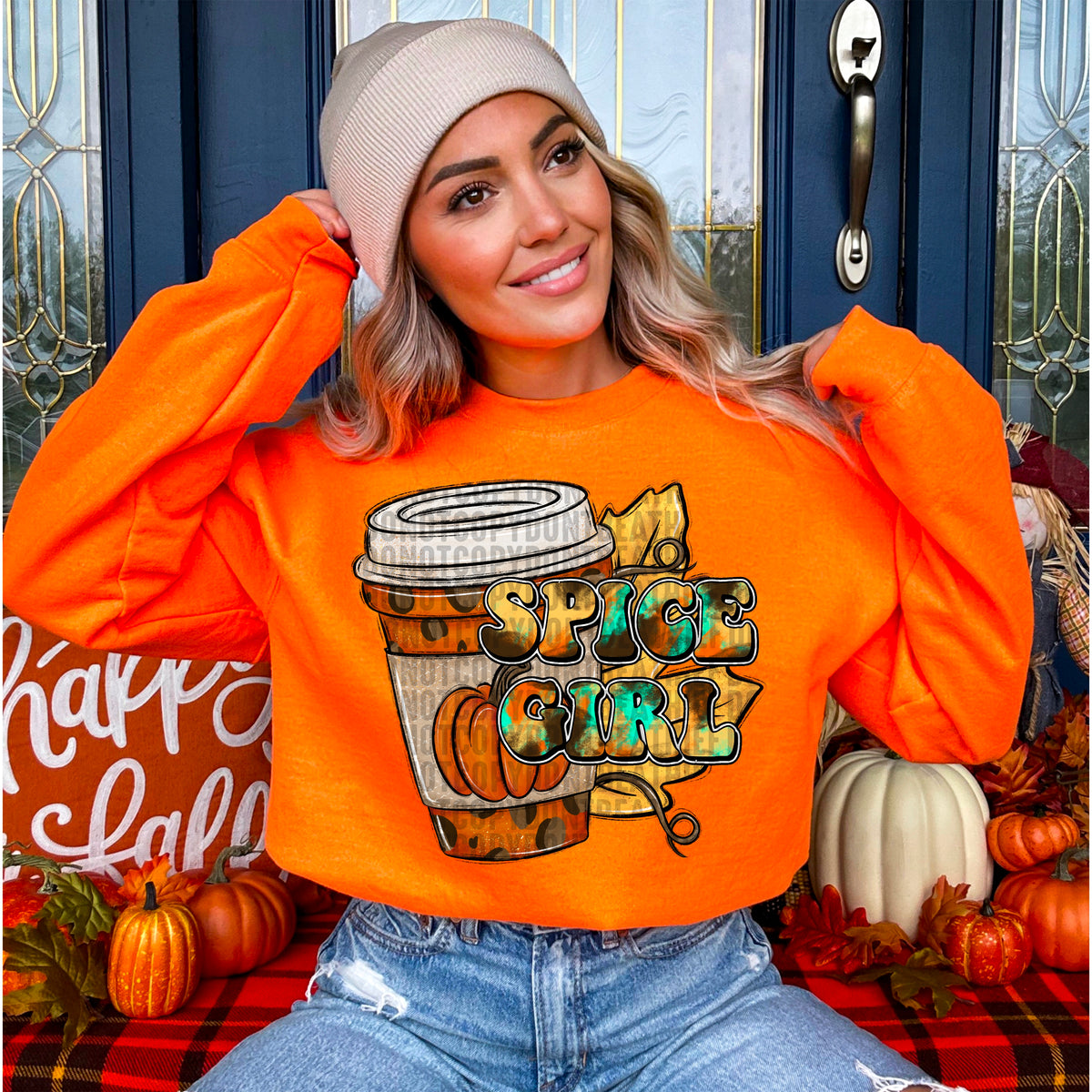 Spice girl latte 103547 DTF transfer