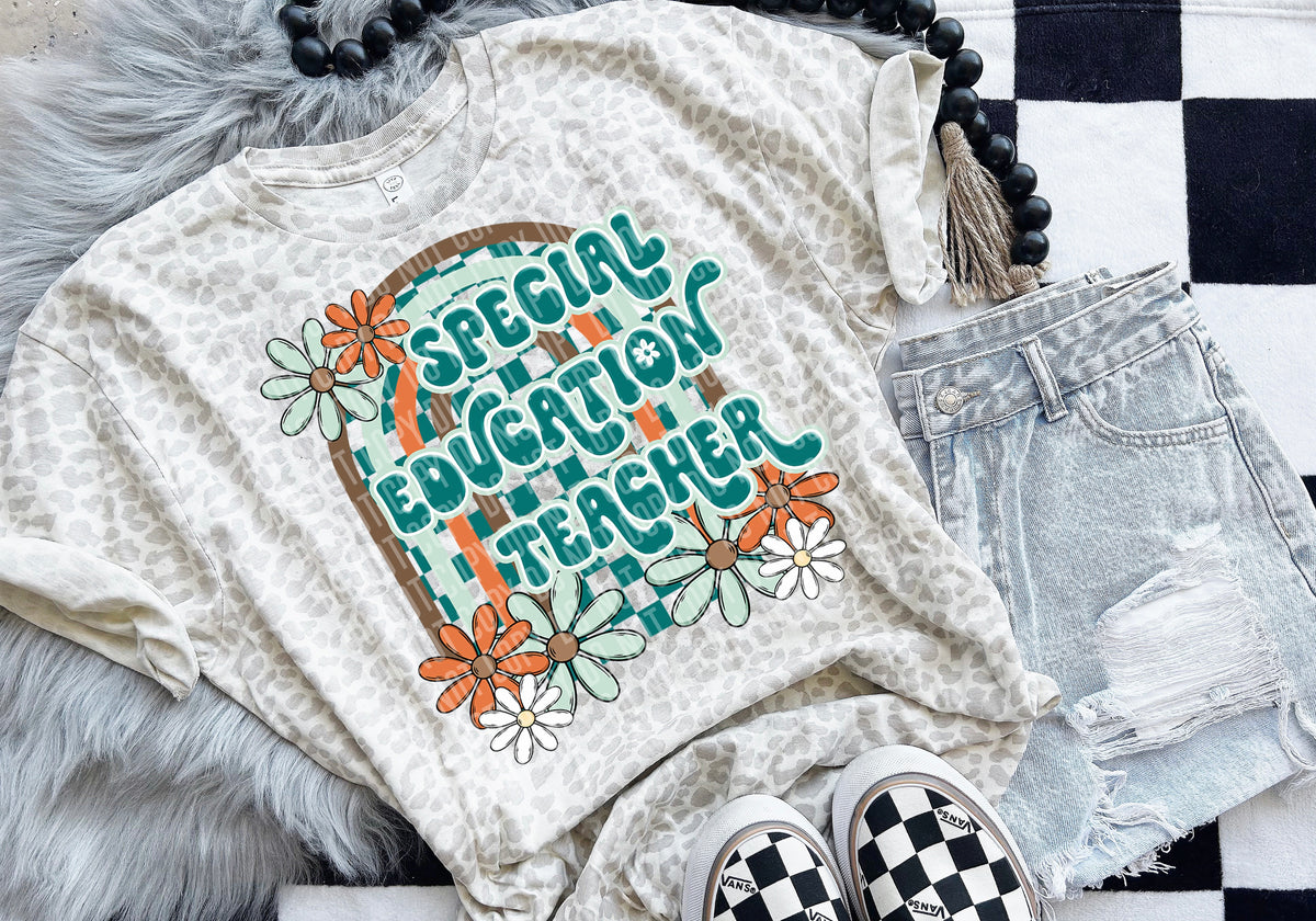 special education teacher Floral Arch 49518 DTF transfers