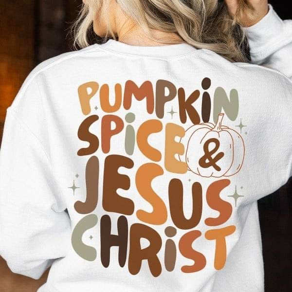 Pumpkin spice & Jesus Christ (KARTA) 64081 DTF transfer