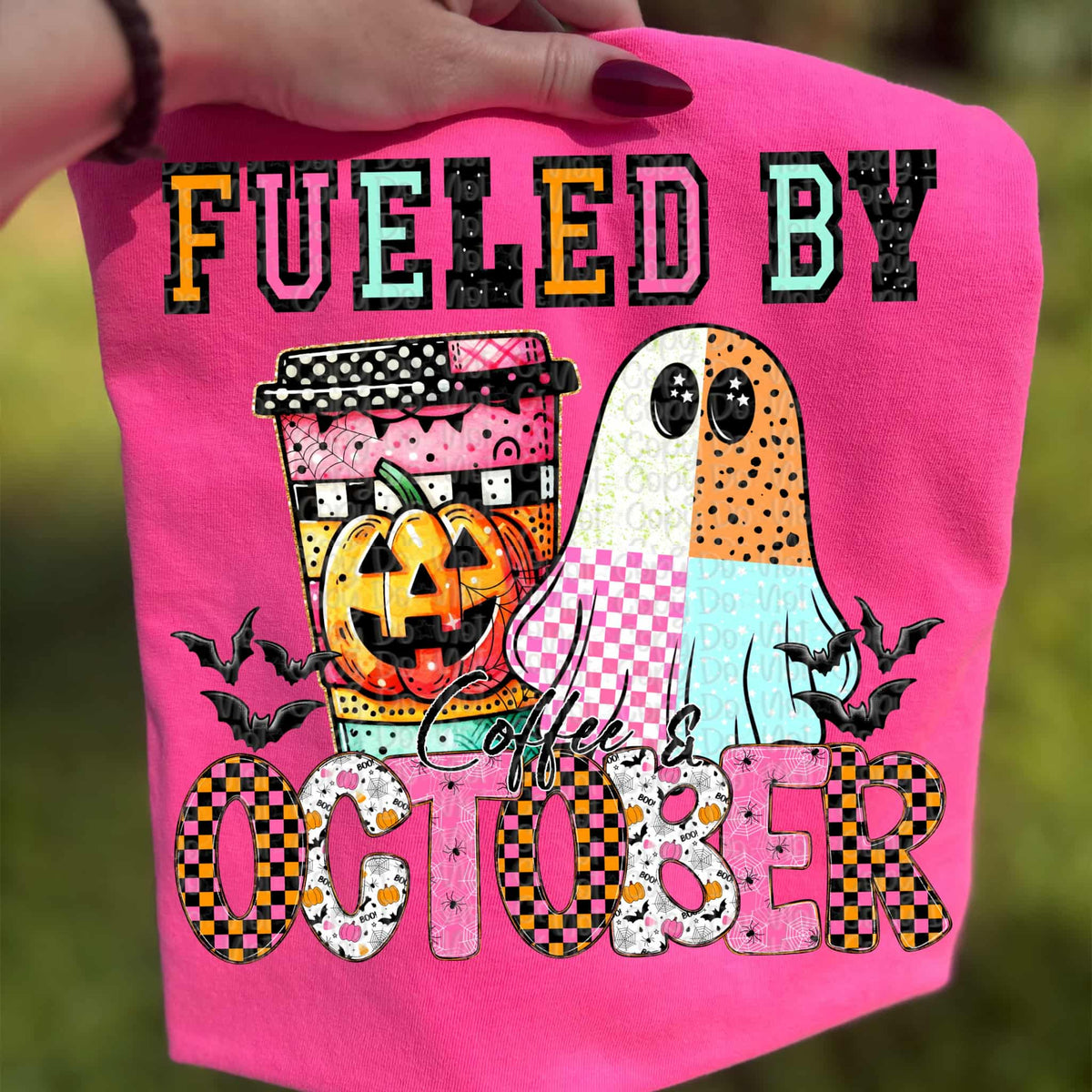 Fueled By coffee and October  (Virgo) DTF transfer